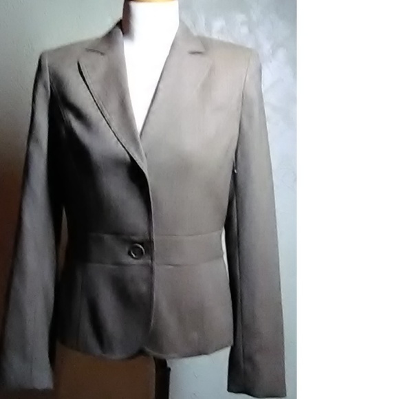 Loft Ann Taylor NWT Brown Wool Textured Blazer - Picture 6 of 6